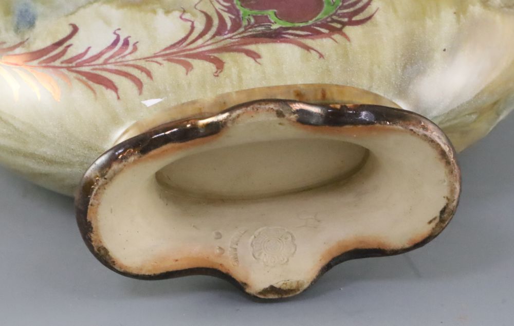 An unusual Doulton Lambeth moonflask, c.1895,